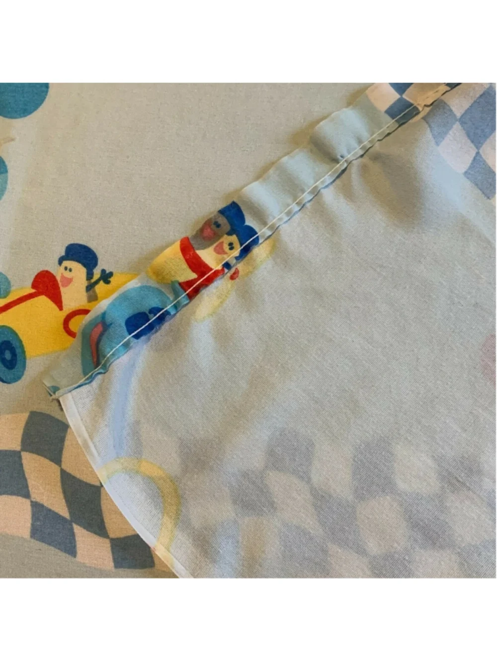 Vintage Blues Clues Twin Size Flat Sheet TV Show Cutter Fabric Quilting